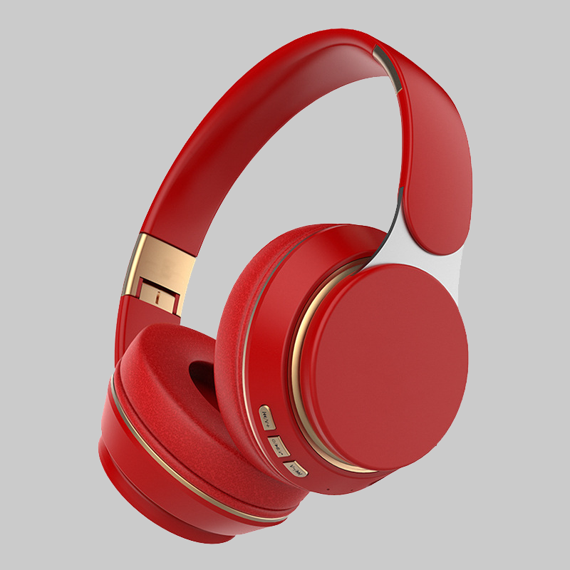 Wireless Bluetooth Headphones – Red image 1